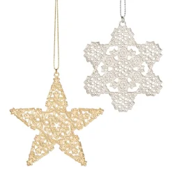 Ornaments*The Met Store 2024 Star and Snowflake Ornament Set