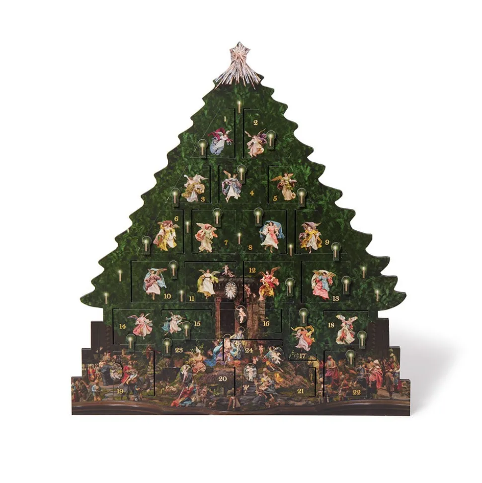 Calendars*The Met Store Angel Tree Wooden Advent Calendar
