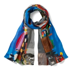 Scarves & Wraps*The Met Store Bearden The Block Oblong Silk Scarf