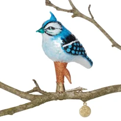 Ornaments*The Met Store Blue Jay Glass Ornament