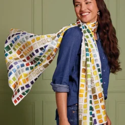 Scarves & Wraps*The Met Store Byzantine Tesserae Oblong Silk Scarf