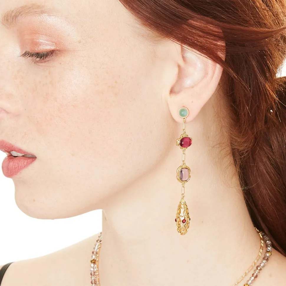 Earrings*The Met Store Cascading Gems Drop Earrings