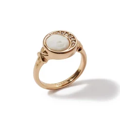 Rings*The Met Store Celestial Symbols Carved Mother-of-Pearl Signet Ring