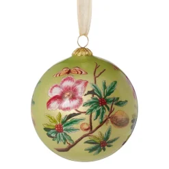 Ornaments*The Met Store Chelsea Botanicals Hand-Painted Glass Ornament Set