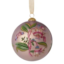 Ornaments*The Met Store Chelsea Botanicals Hand-Painted Glass Ornament Set