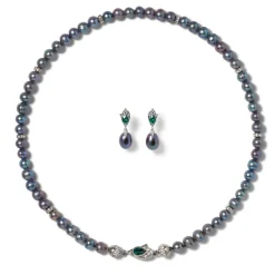 Jewelry Sets*The Met Store Chelsea Peacock Pearl Necklace and Drop Earrings Set