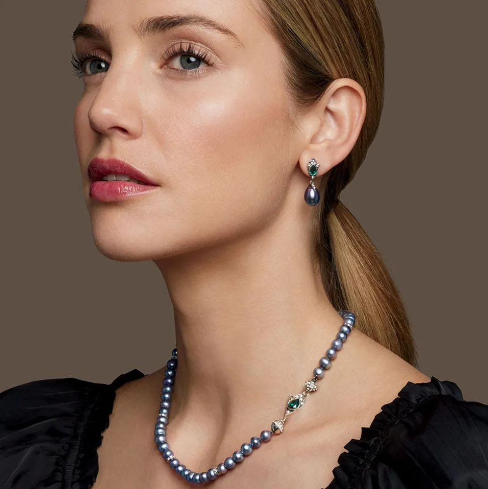Jewelry Sets*The Met Store Chelsea Peacock Pearl Necklace and Drop Earrings Set