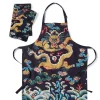 Tableware*The Met Store Chinese Dragon Rank Badge Apron and Tea Towel Set