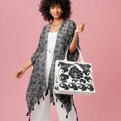 Bags*The Met Store Chinese Peony Oversize Structured Tote