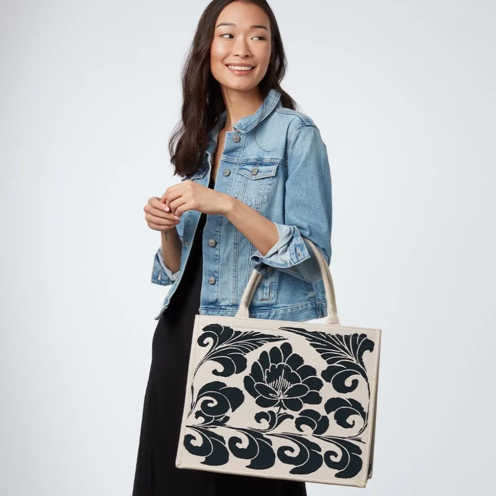 Bags*The Met Store Chinese Peony Oversize Structured Tote