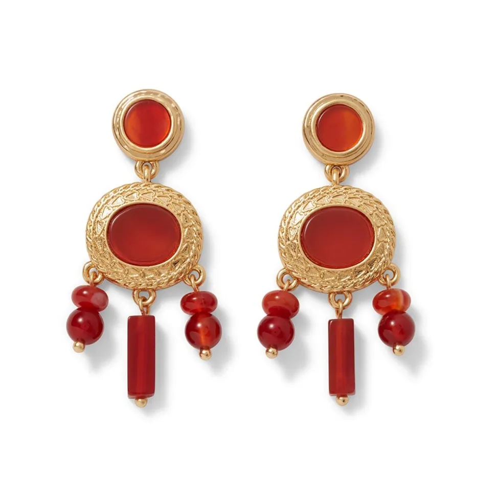Earrings*The Met Store Classical Carnelian Chandelier Earrings