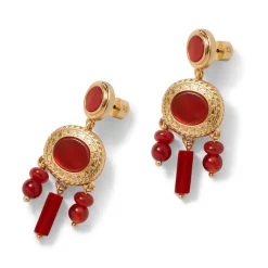 Earrings*The Met Store Classical Carnelian Chandelier Earrings