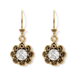 Earrings*The Met Store Crystal Rosette Drop Earrings