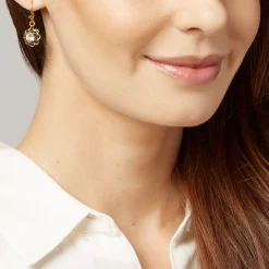 Earrings*The Met Store Crystal Rosette Drop Earrings