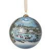 Ornaments*The Met Store Currier & Ives Central Park in Winter Hand-Painted Glass Ornament