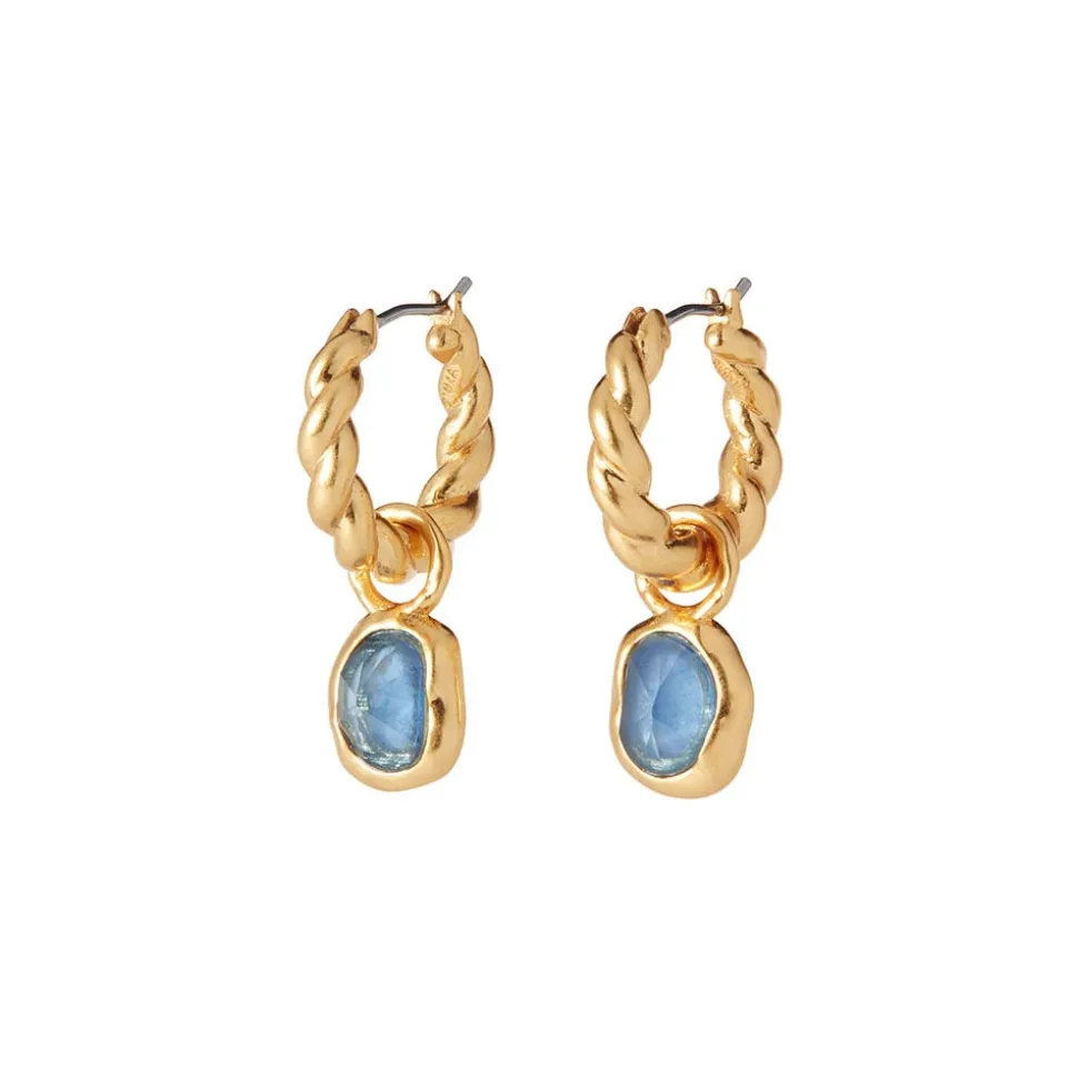 Earrings*The Met Store Cypriot Twist Hoop Earrings with Removable Charms