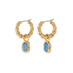 Earrings*The Met Store Cypriot Twist Hoop Earrings with Removable Charms