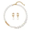 Jewelry Sets*The Met Store Cypriot Twist Pearl Necklace and Triple-Hoop Earrings Set