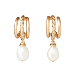 Jewelry Sets*The Met Store Cypriot Twist Pearl Necklace and Triple-Hoop Earrings Set