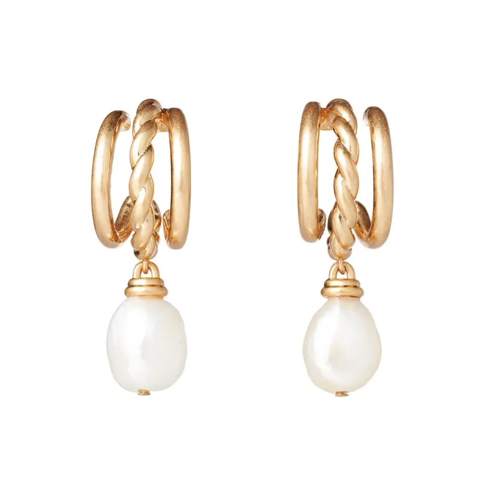 Jewelry Sets*The Met Store Cypriot Twist Pearl Necklace and Triple-Hoop Earrings Set