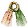 Scarves & Wraps*The Met Store Daisy Garden Marbled Paper Oblong Silk Scarf