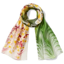 Scarves & Wraps*The Met Store Daisy Garden Marbled Paper Oblong Silk Scarf