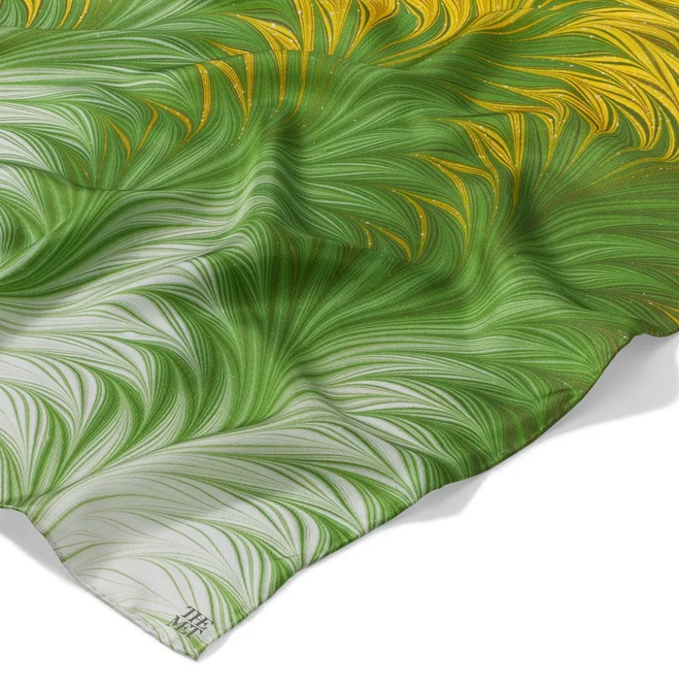 Scarves & Wraps*The Met Store Daisy Garden Marbled Paper Oblong Silk Scarf