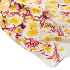 Scarves & Wraps*The Met Store Daisy Garden Marbled Paper Oblong Silk Scarf