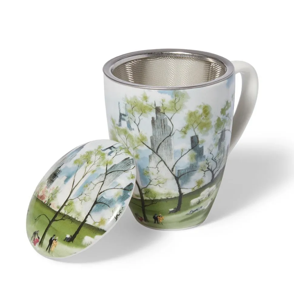 Tableware*The Met Store Dehn Spring in Central Park Covered Mug with Tea Infuser
