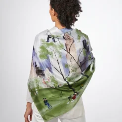 Scarves & Wraps*The Met Store Dehn Spring in Central Park Square Silk Scarf