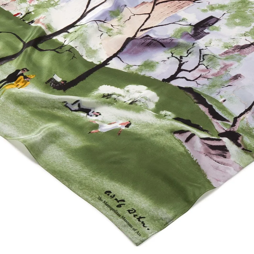 Scarves & Wraps*The Met Store Dehn Spring in Central Park Square Silk Scarf