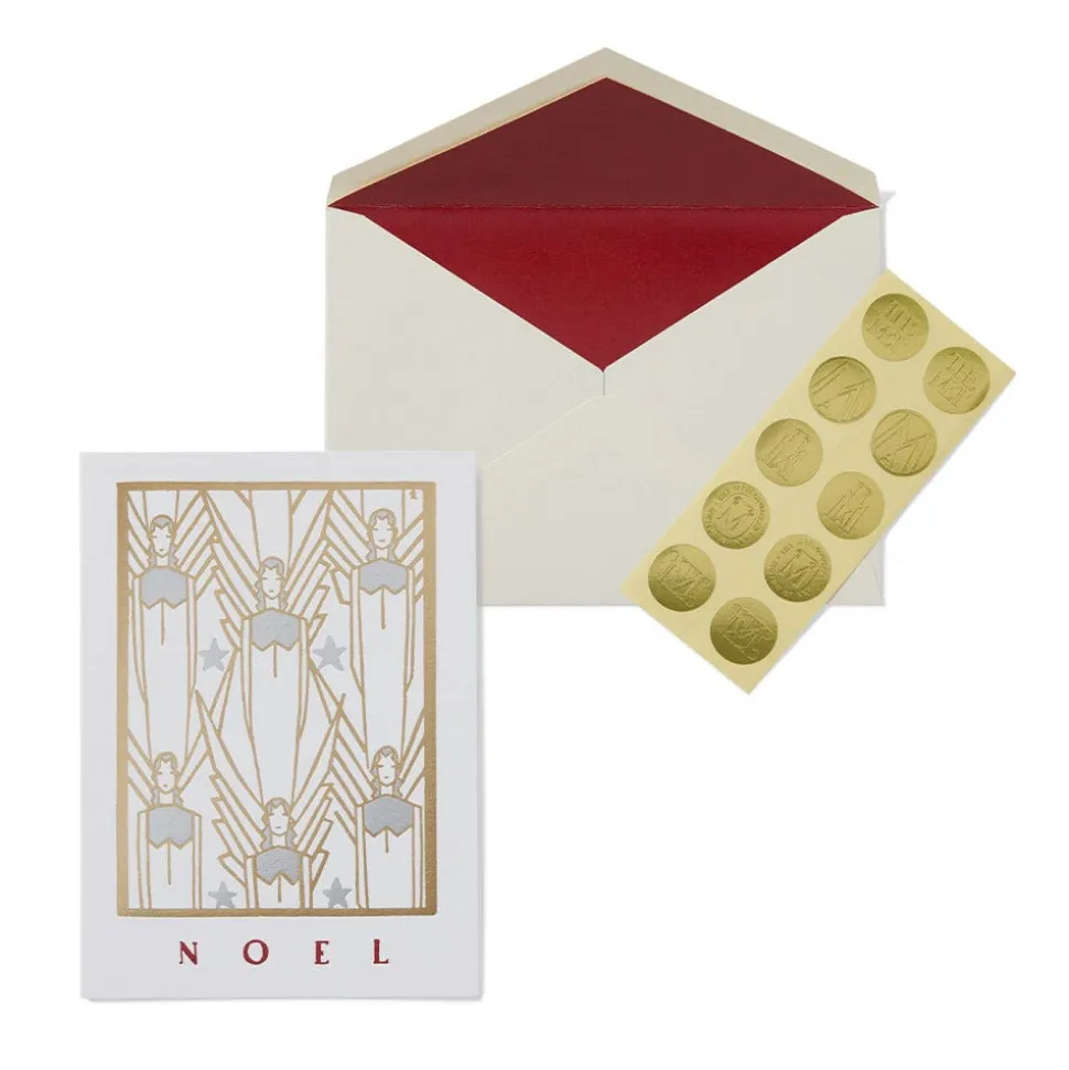 Holiday Cards*The Met Store Drevenstedt: Noel Fine Holiday Cards with Lined Envelopes and Foil Seals