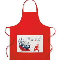 Tableware*The Met Store Earle Santa and Deer Apron with Pocket