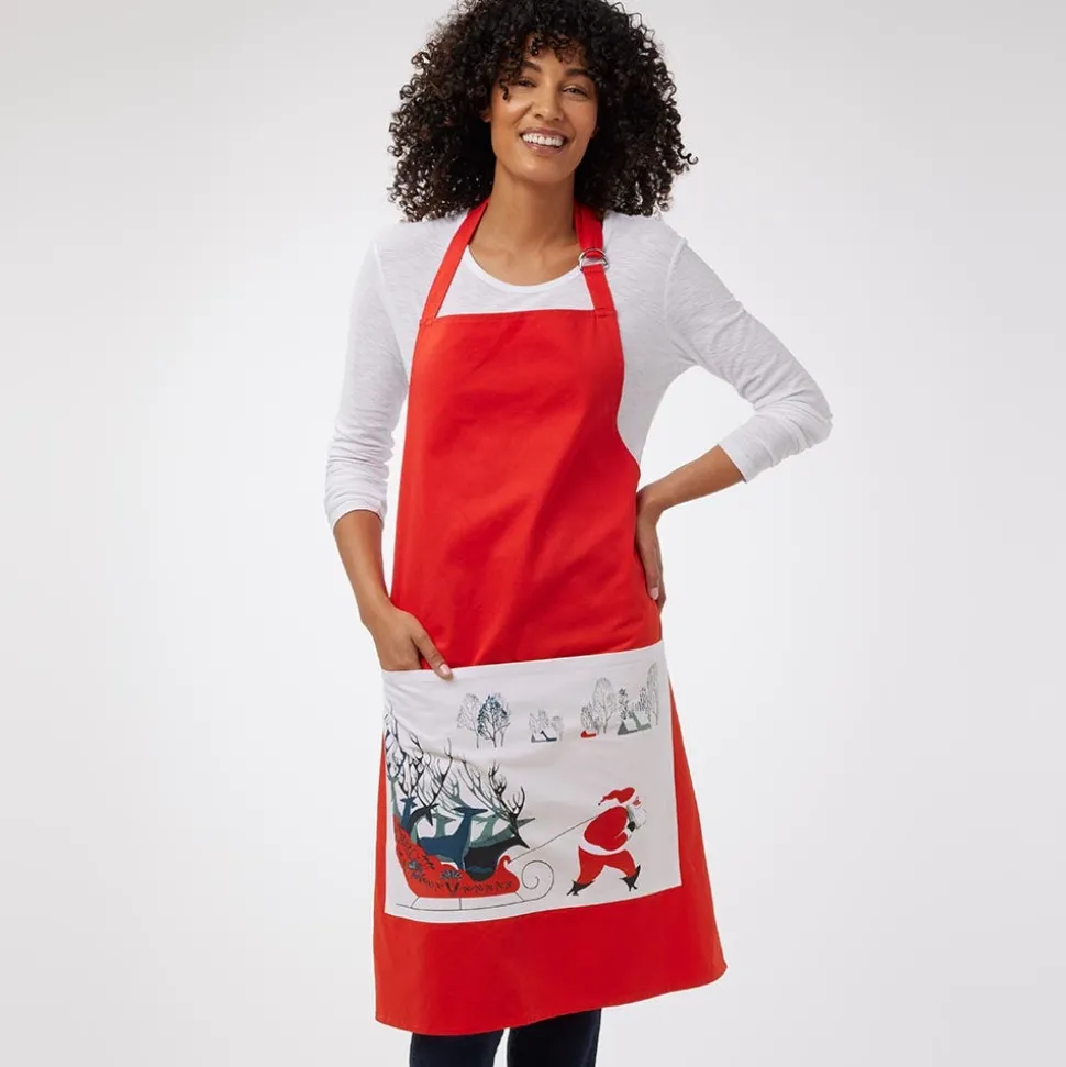 Tableware*The Met Store Earle Santa and Deer Apron with Pocket