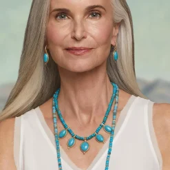 Earrings*The Met Store Egyptian Hathor Turquoise Drop Earrings