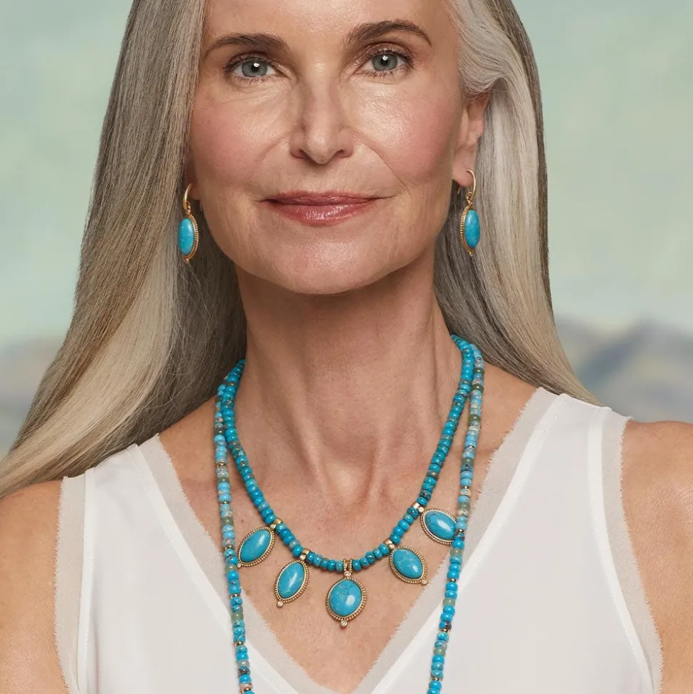 Earrings*The Met Store Egyptian Hathor Turquoise Drop Earrings