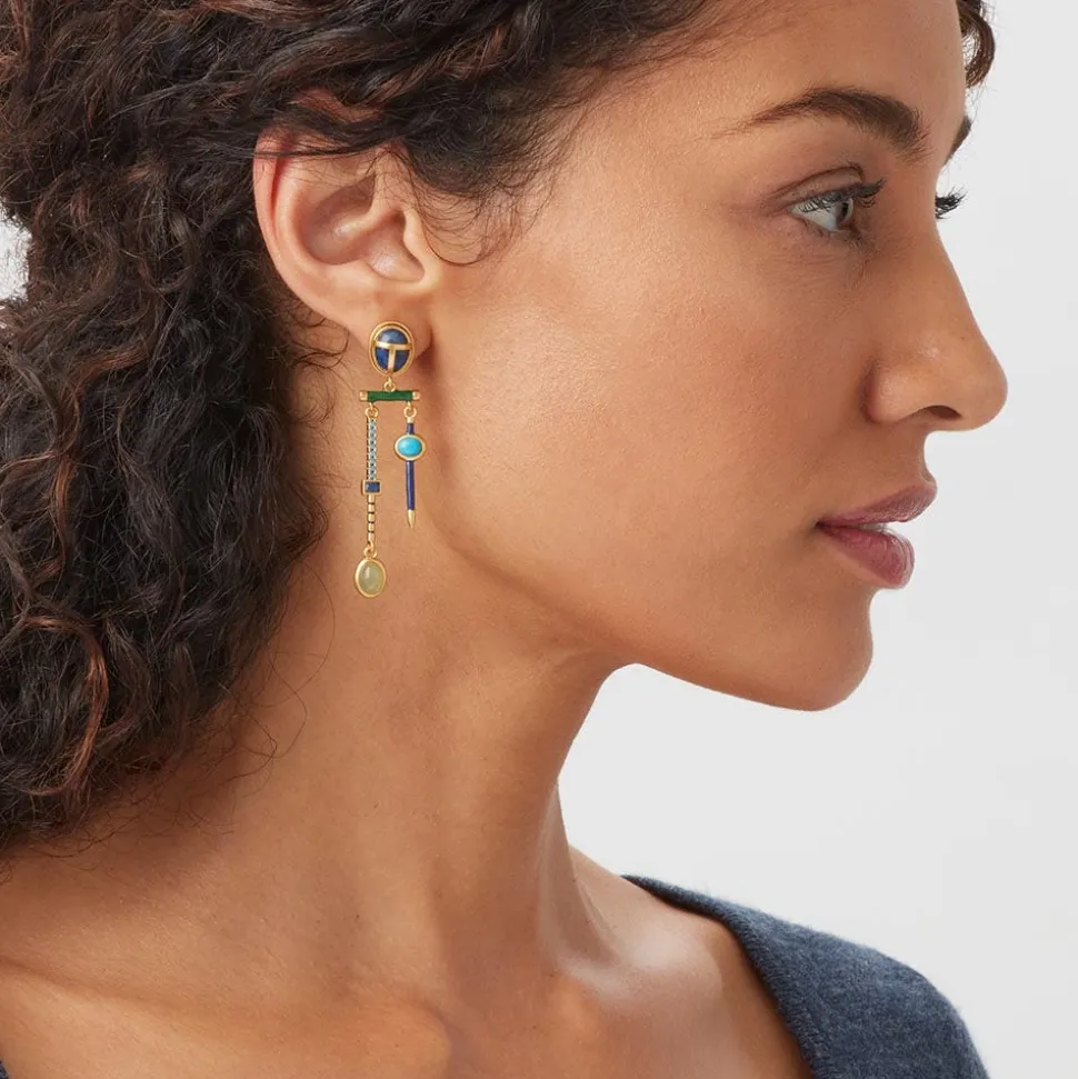 Earrings*The Met Store Egyptian Heart Scarab Chandelier Earrings