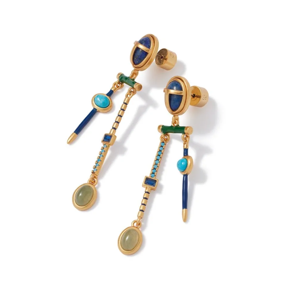 Earrings*The Met Store Egyptian Heart Scarab Chandelier Earrings