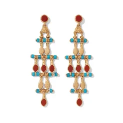Earrings*The Met Store Egyptian Nefer Amulet Chandelier Earrings