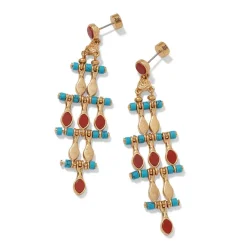Earrings*The Met Store Egyptian Nefer Amulet Chandelier Earrings