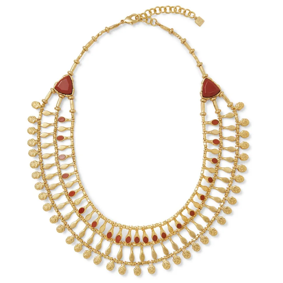 Necklaces*The Met Store Egyptian Nefer Amulet Red Jasper Collar Necklace