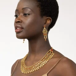 Necklaces*The Met Store Egyptian Nefer Amulet Red Jasper Collar Necklace