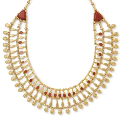 Necklaces*The Met Store Egyptian Nefer Amulet Red Jasper Collar Necklace
