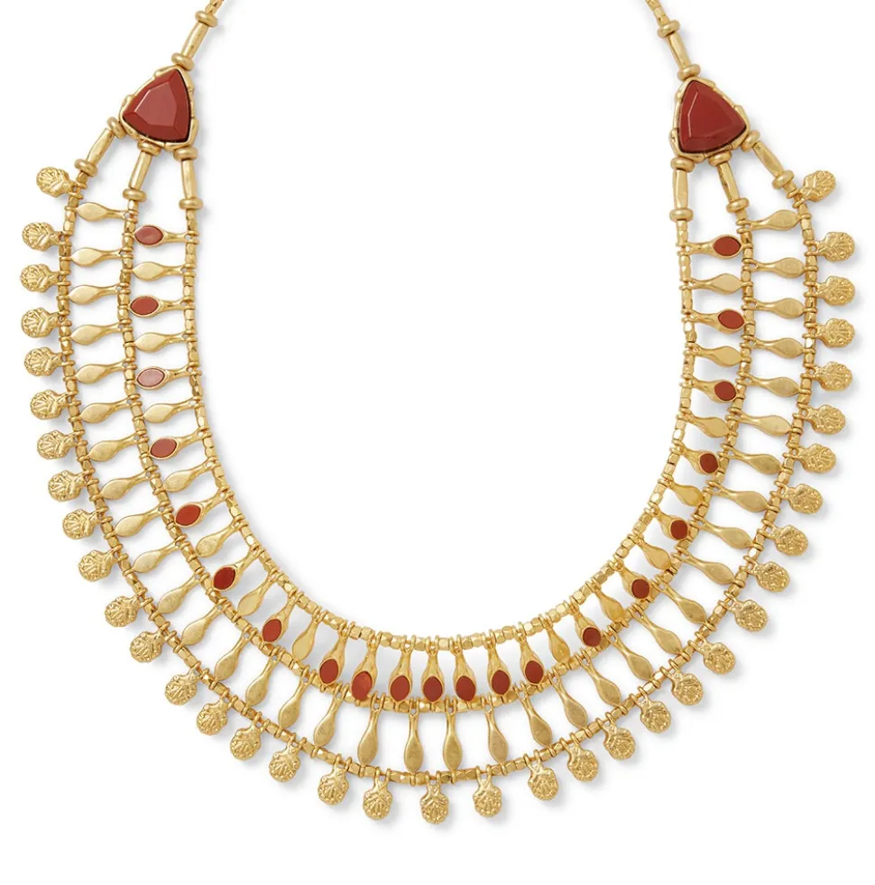 Necklaces*The Met Store Egyptian Nefer Amulet Red Jasper Collar Necklace