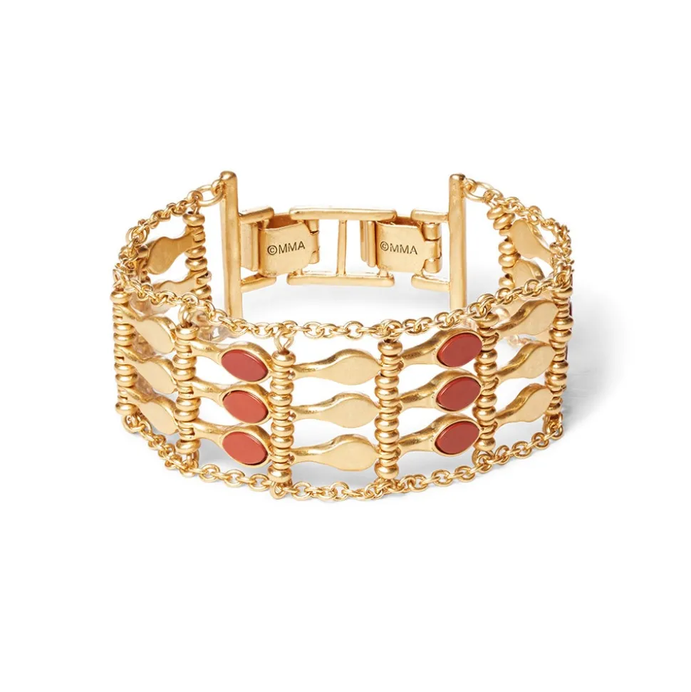Bracelets*The Met Store Egyptian Nefer Amulet Red Jasper Ladder Bracelet