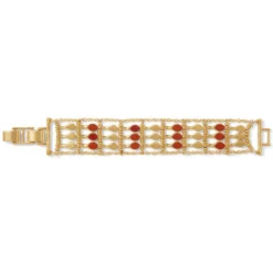 Bracelets*The Met Store Egyptian Nefer Amulet Red Jasper Ladder Bracelet