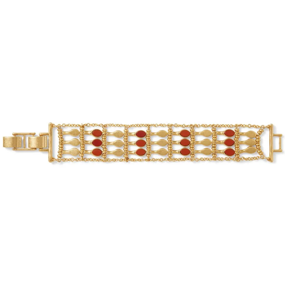 Bracelets*The Met Store Egyptian Nefer Amulet Red Jasper Ladder Bracelet