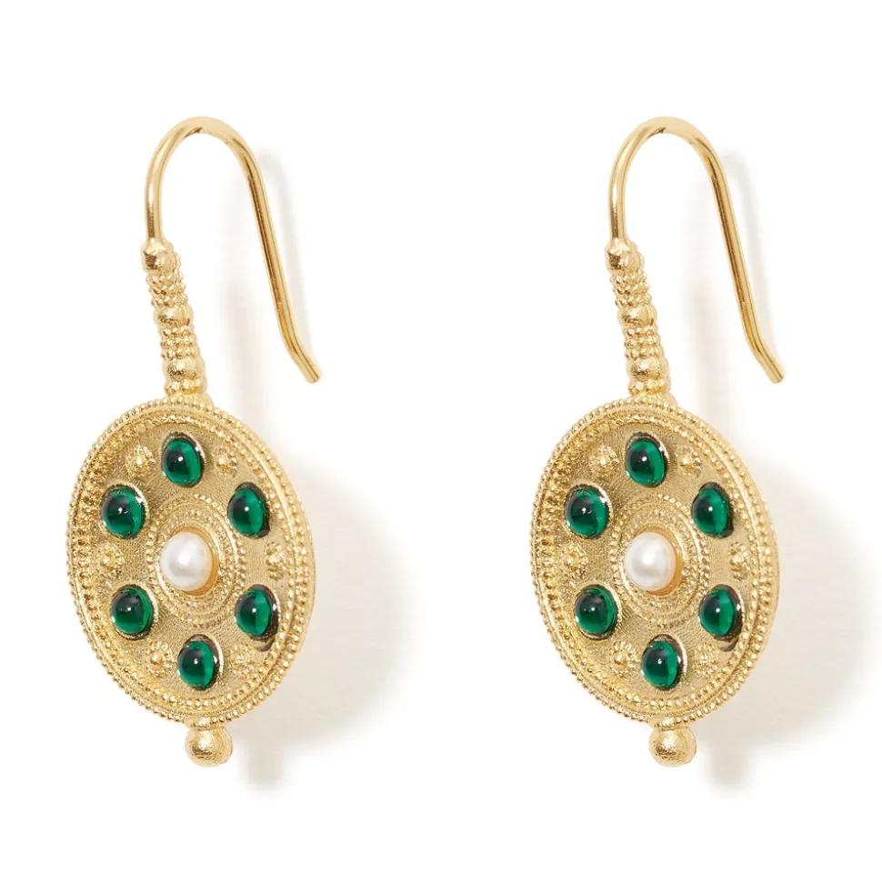 Earrings*The Met Store Embellished Disc Drop Earrings