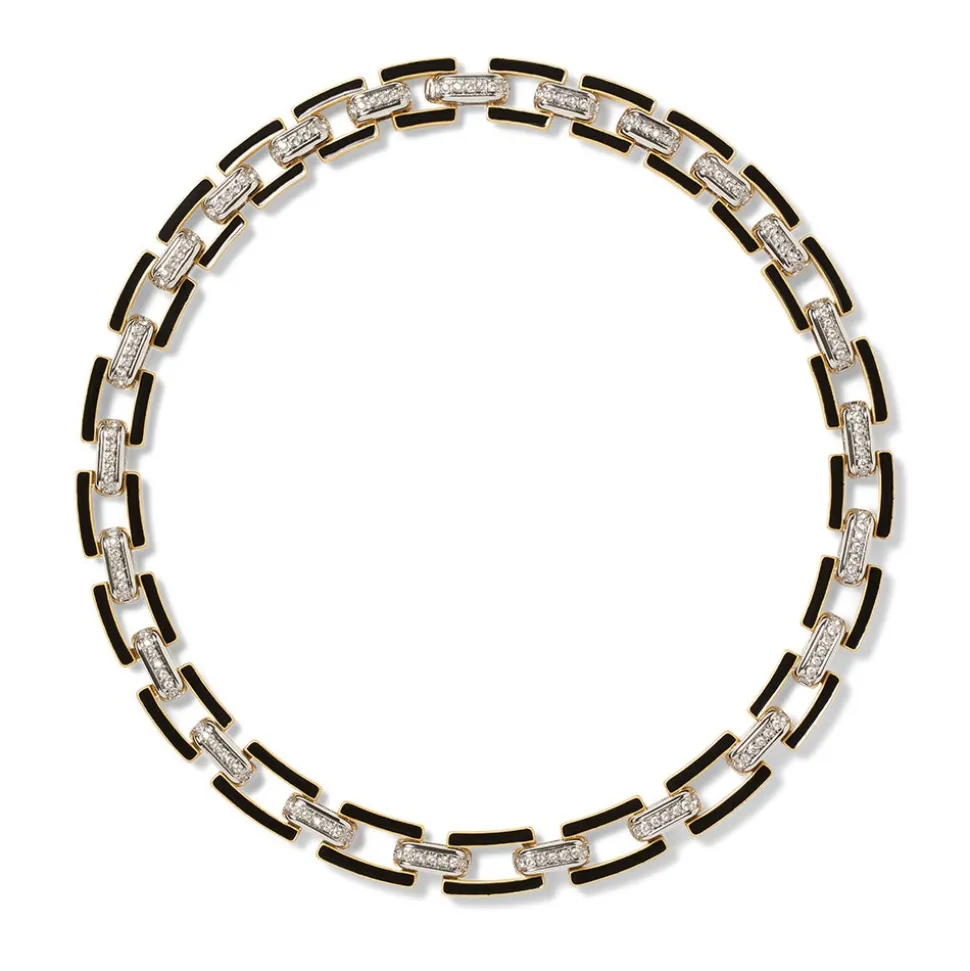 Jewelry Sets*The Met Store European Buckle Enamel Collar Necklace and Drop Earrings Set