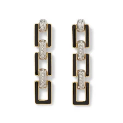 Earrings*The Met Store European Buckle Enamel Drop Earrings